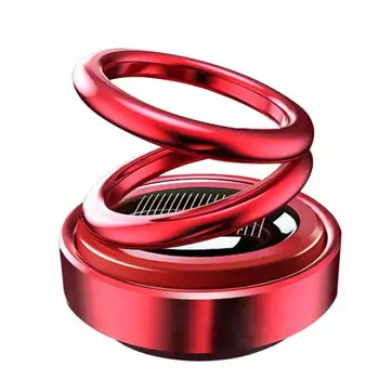 

Solar Energy Car Double Loop Rotary Dashboard Perfume Air Freshener Car Aromatherapy Diffuser Interior Decor