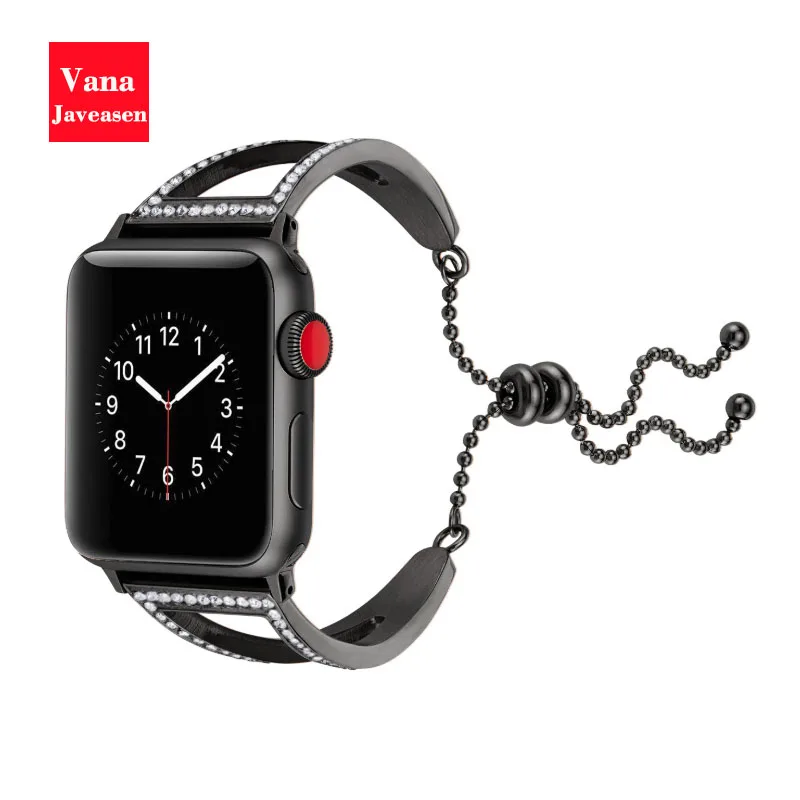 Вана Javeasen свет роскошный ремешок для часов для Apple iWatch 1/2/3 серии женский браслет, ремешок для наручных часов iwatch, ремешок 42 мм, 38 мм, ремешок