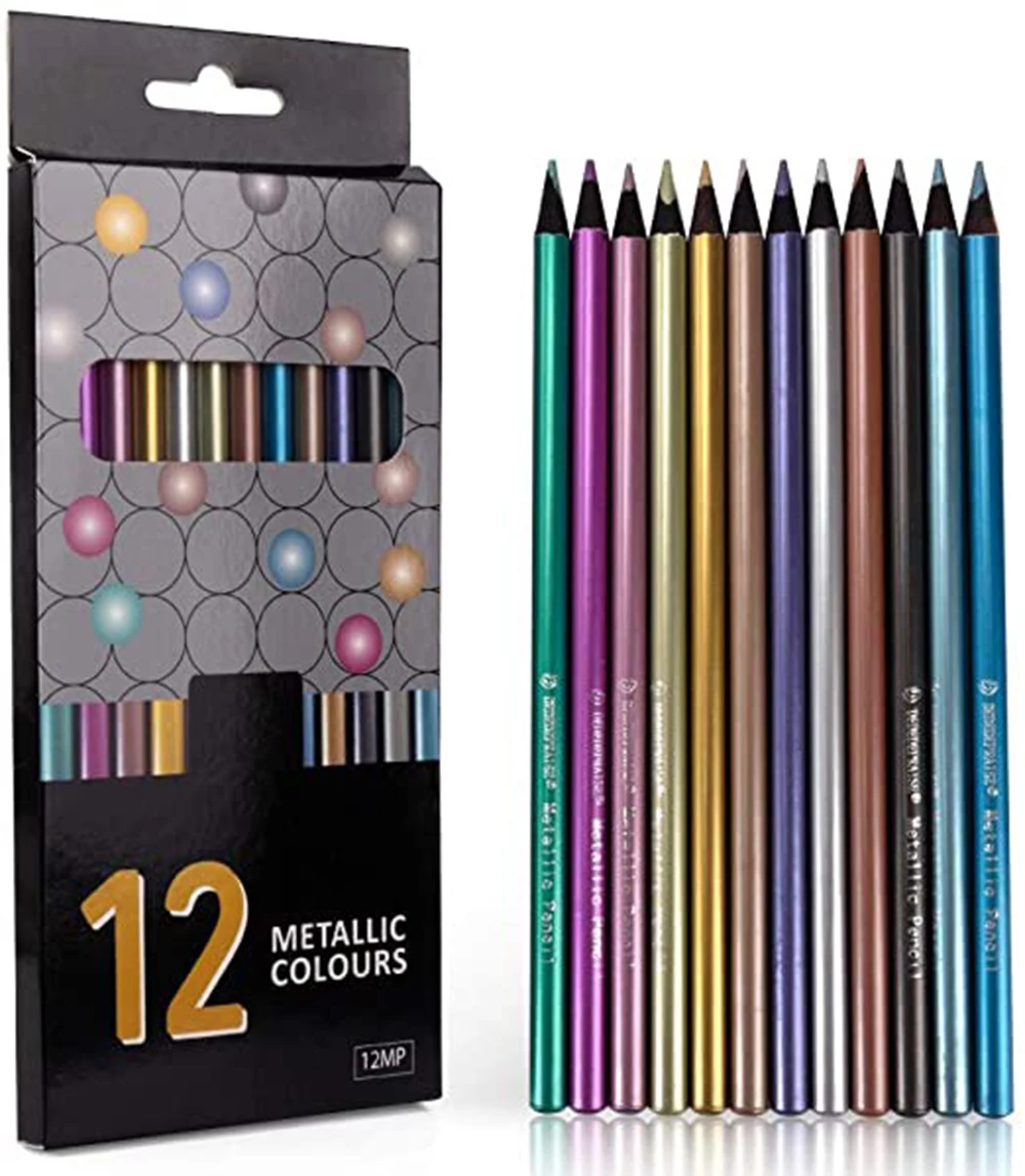 12/18 Colors Metallic Pencil Colored Drawing Pencil 8 Hd469266a7825468d84ed7a9a146bc0ear