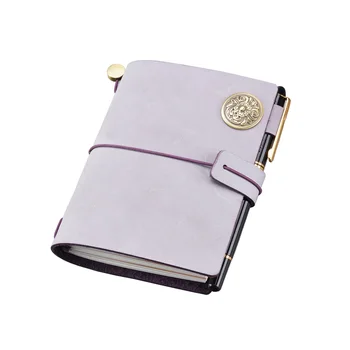 

Foggy wax / Carved Leather Notebook DIY Handmade Diary Company Personal Customized Book Cowhide Portable Retro Travel Notebook