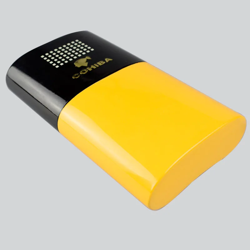 Чехол для сигары COHIBA из твердой древесины с 3 трубками, подарочная коробка