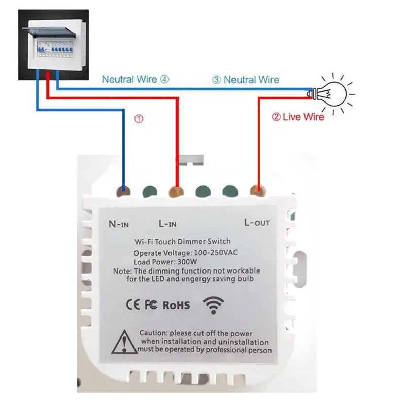 220v Smart Wifi сенсорный Управление переключатель Плавная Диммер Совместимость с Amazon Alexa и Google Assistant Ewelink