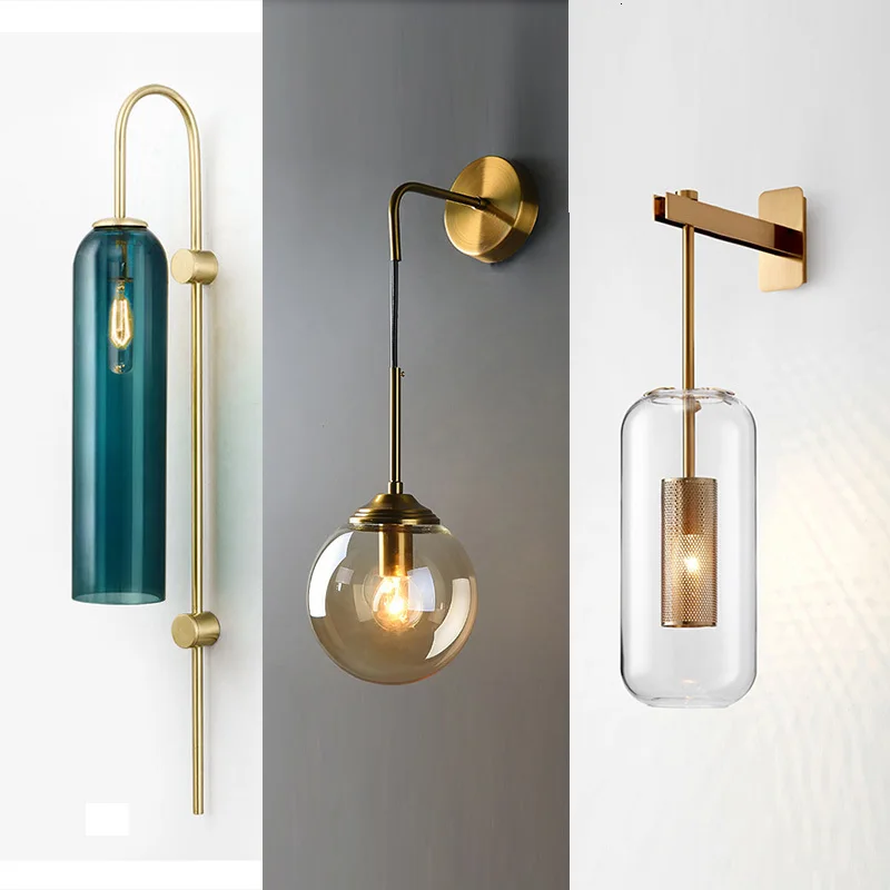 

Light Luxury Wall Lamp Simple Personality Art Hotel Mirror Headlight Living Room Background Wall Bedside Lamp