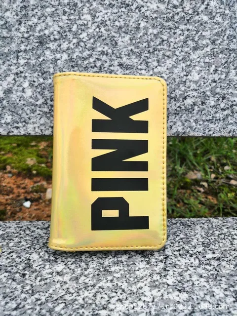 New card protection pink Wallet Bank purse Holder Id Bank Card Case Protection Credit Card Holder rfid wallet - Цвет: Золотой