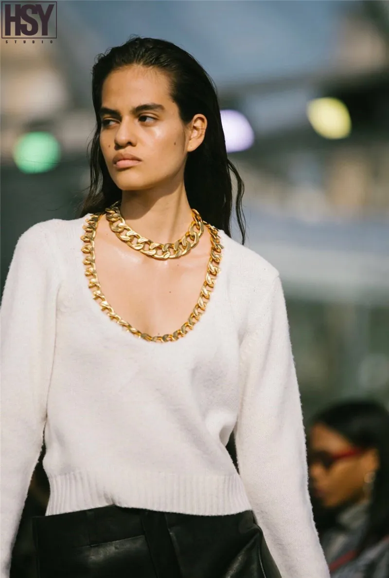 【HSY】2019 Осень Зима Новая мода высокого класса для женщин вручную прошитая