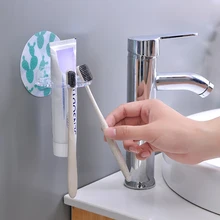 Аксессуары для ванной комнаты дисковая стойка для зубных щеток со слотом для нескольких карт подвесной набор для зубных щеток коробка для хранения настенная зубная щетка Прямая поставка