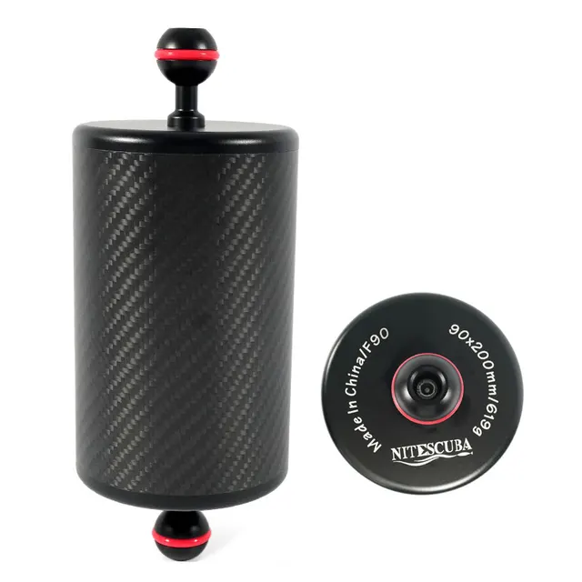 Foto4easy 8 inch Carbon Fiber Float Arm Double Ball Buoyancy for Underwater Lighting System 