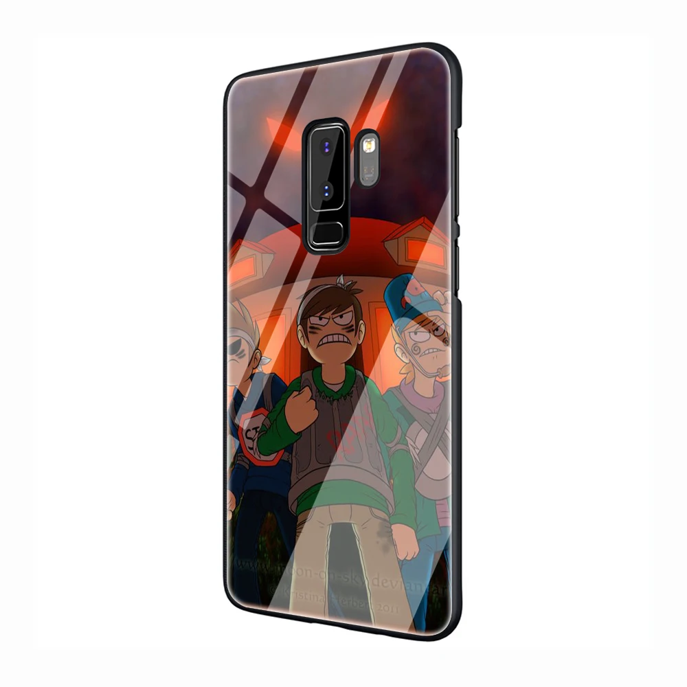 EWAU Eddsworld Стекло чехол для телефона для samsung Galaxy S7 8 9 10Plus Note8 9 A10 20 30 40 50 60 70