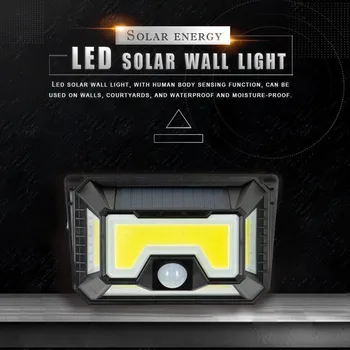 

Solar Wall Light Waterproof Human Body Induction Garden Landscape Light 154LED solar light outdoors solar garden light