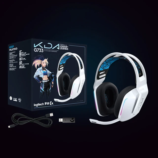 LOGITECH-G733 Kdaゲーミングヘッドセット,オリジナル