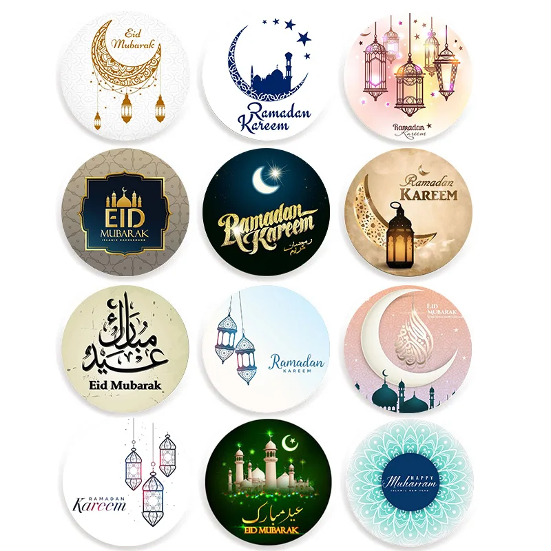 Muslim Stickers Eid AlAdha Muslim Gifts Ramadan Mubarak Eid Stickers  3 Sheets Ramadan Eid AlFitr Eid Mubarak