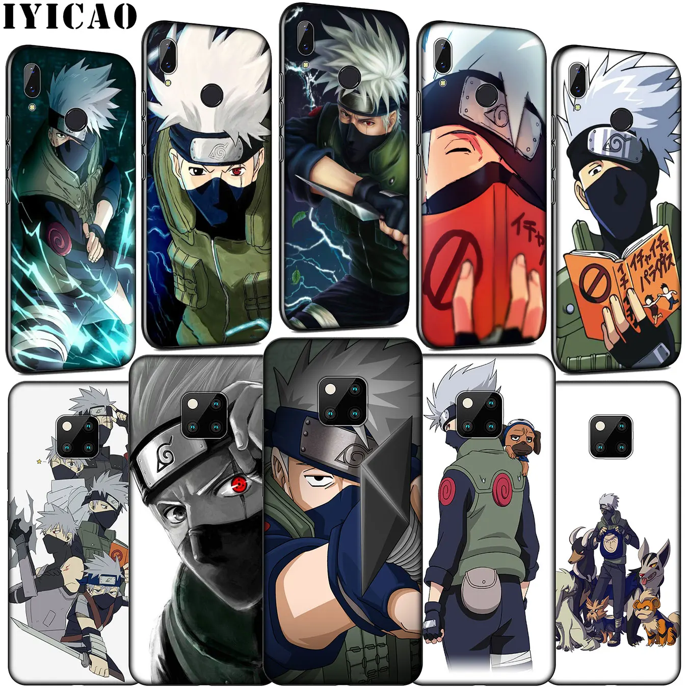 IYICAO чехол для телефона Naruto Hatake Kakashi мягкий силиконовый черный Huawei Mate 30 20 10 Pro Nova 5i 4 3