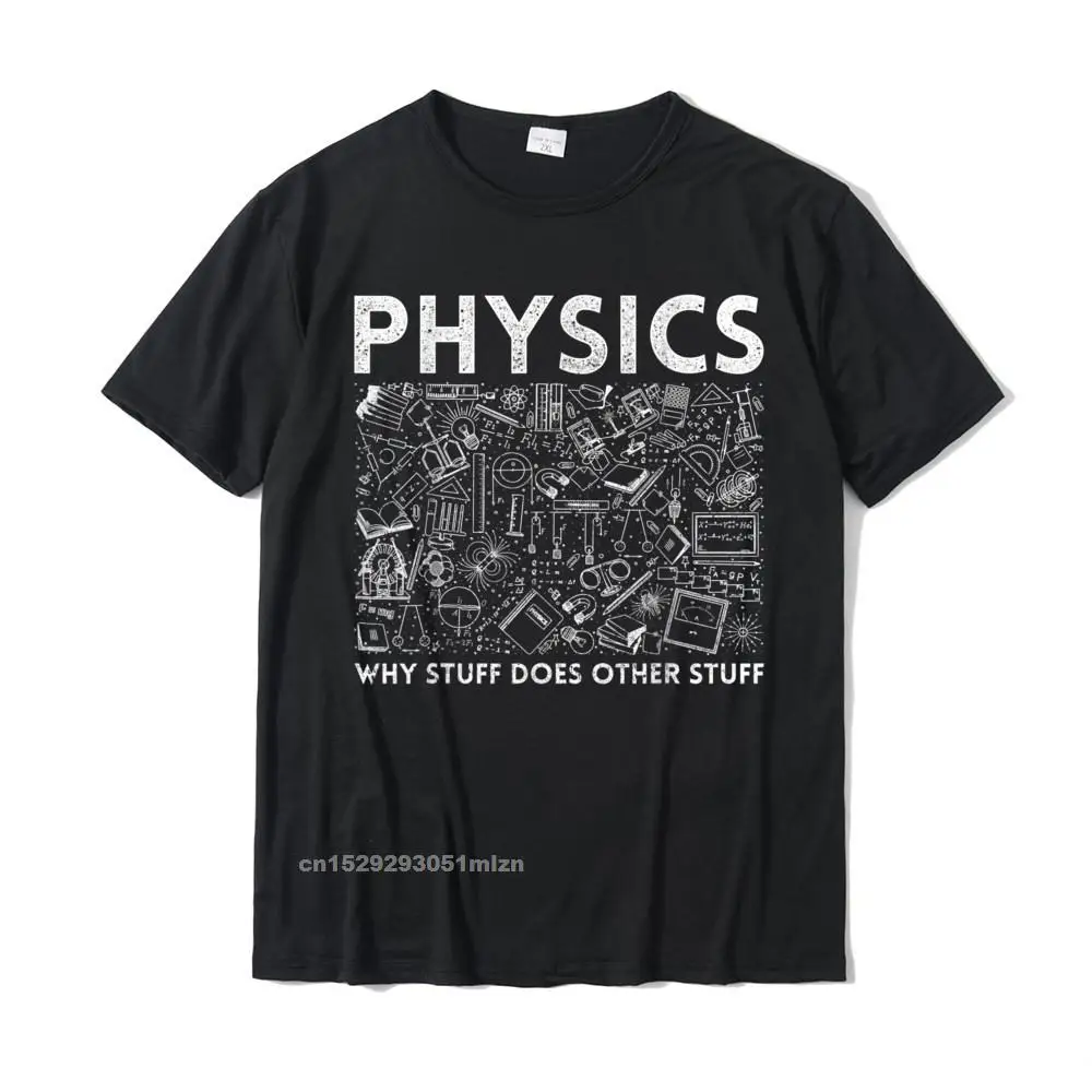 comfortable T-Shirt Printed On Short Sleeve Hot Sale O Neck 100% Cotton Tops T Shirt Design T Shirt for Students Autumn Physicist Science Teacher Gift Physics T-Shirt__4680 black