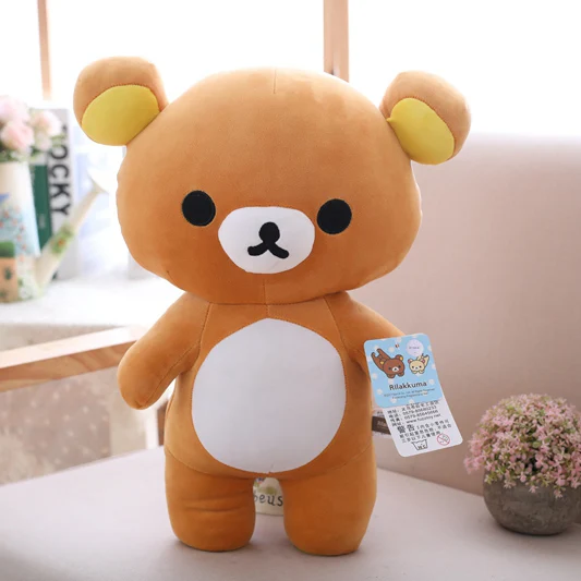 20 80 см Большие размеры Rilakkuma пара плюшевые куклы игрушки Мягкая Подушка Аниме