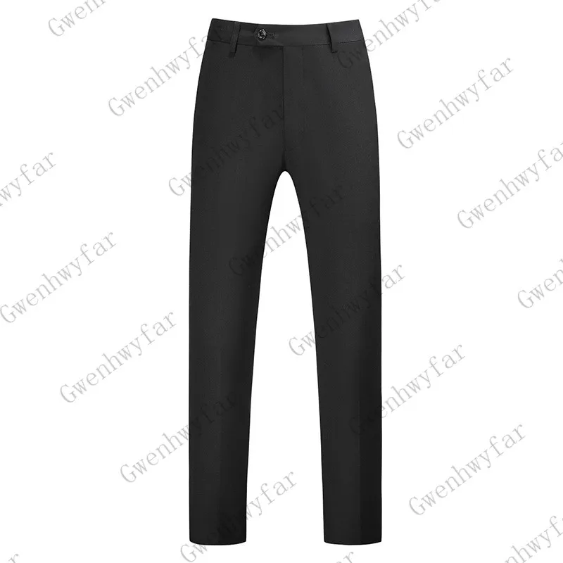 black Gwenhwayfar, мужской Клетчатый костюм цвета хаки, брюки, официальная одежда, брюки, деловые повседневные облегающие брюки, Классический Клетчатый костюм, брюки для свадьбы - Цвет: black