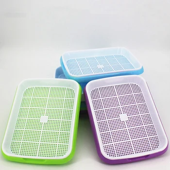 

2Sets Double-Layer Sprouter Nursery Tray Seed Pots Hydroponics Basket Flower Plant Germination Tray Box