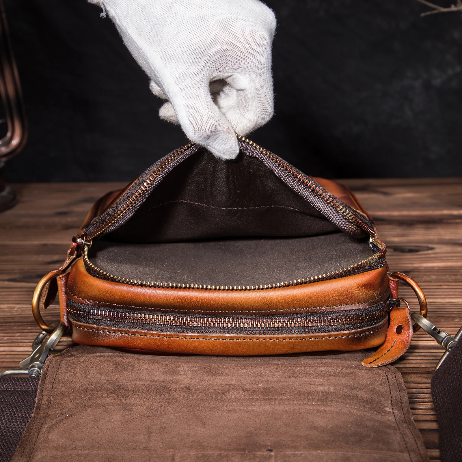 Оригинальная кожаная мужская модная повседневная сумка-мессенджер Mochila, дизайнерская сумка через плечо, сумка на плечо 8 дюймов, мешочек для таблеток для мужчин 152-o