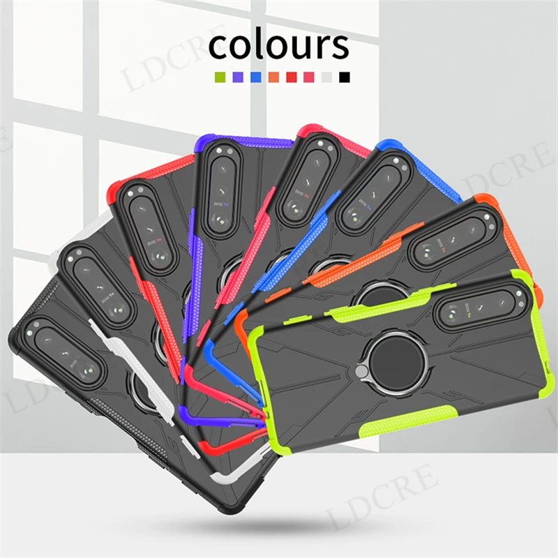 Per Sony Xperia 5 Iii Custodia Custodia Rigida Per Anello In Silicone Resistente Per Sony Xperia 5 Iii Custodia Per Sony Xperia 5 Iii