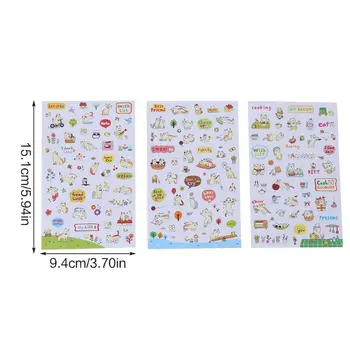 

1Pc Korean Cute Funny Cartoon Stickers Diary Scrapbook Calendar Label Decoration
