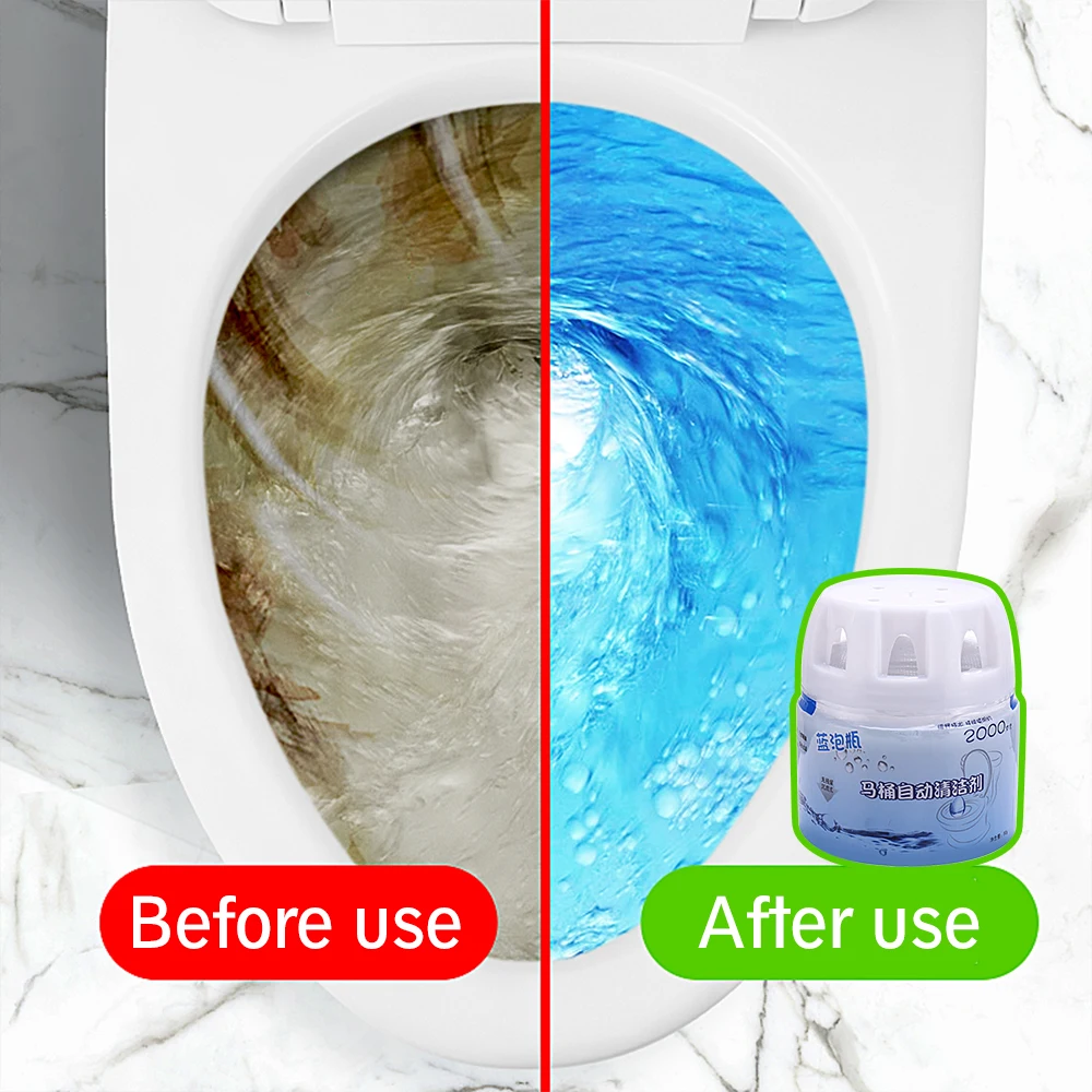 Вспенивающие очистители Autoile автоматический очиститель для туалета Magic Flush Bottled Helper Blue Bubble Amazing