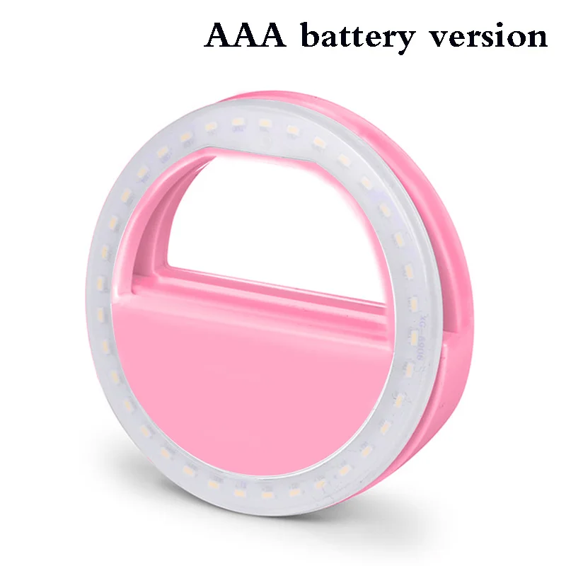 pink A Rovtop 36 светодиодный светильник для селфи для Iphone светильник ing ночной темноте кольцо для фотографии селфи кольцо для всех смартфонов - Цвет: pink A