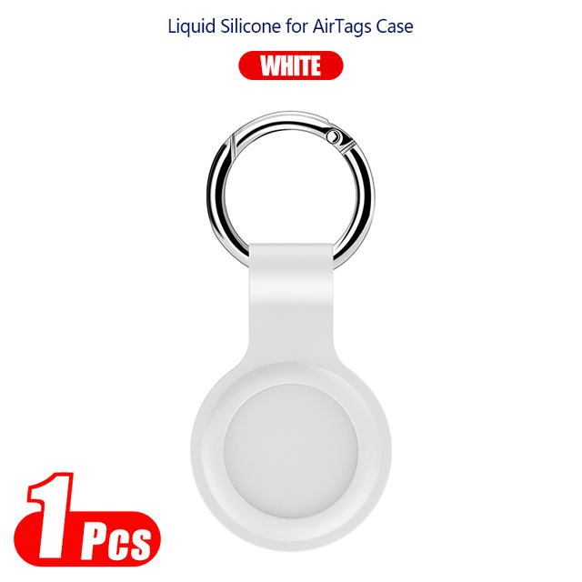 Apple Airtags Liquid Silicone Protective Sleeve Case for Apple Locator Protection Case Location Tracker With Key Buckle