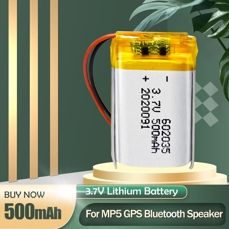 602035 3 7 V 500mAh литиевая полимерная аккумуляторная батарея для Walkman MP4 GPS