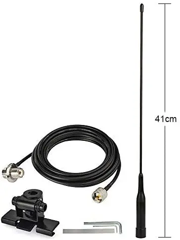 Bingfu Vehicle Ham Radio Mobile Radio Antenna VHF UHF 136-174MHz