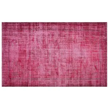 

Handmade Fuchsia Vintage Overdyed Turkish Area Rug 180x288 Cm-5'11''X9'5''