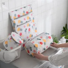 Домашняя ванная утолщенная сумка для белья с молнией и сеткой