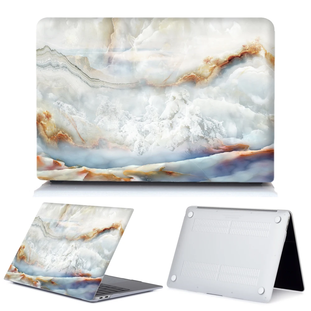 Мраморный чехол для ноутбука APPle MacBook A1932 Pro Air retina 11 12 13 15 для Mac Book 15,4 13,3 Touch Bar A2159+ крышка клавиатуры - Цвет: 48
