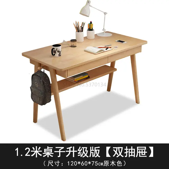 Solid Wood Desk Simple Home Desktop Computer Desk Bedroom Student
