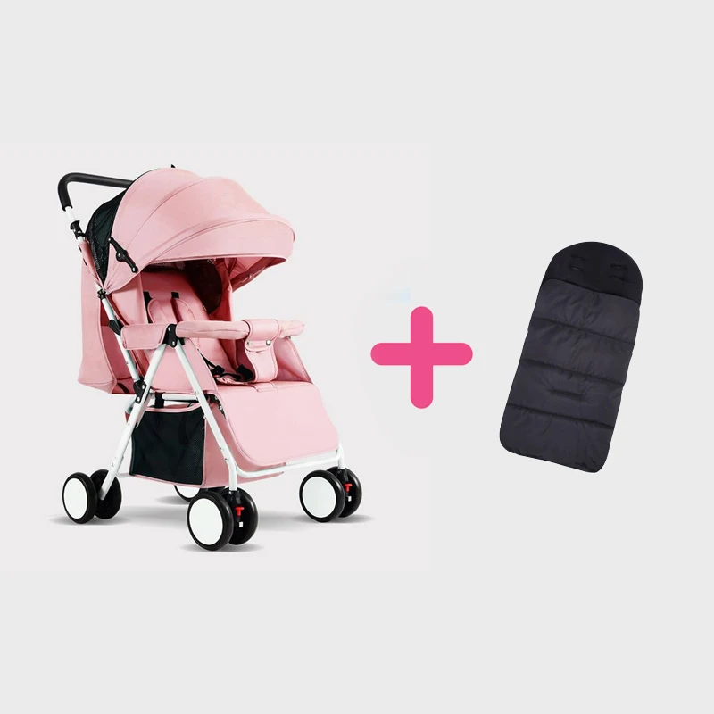 Красный IMBABY ультра-легкая детская коляска с теплой ногой для зимы легкие детские коляски для новорожденных складная детская коляска Путешествия - Цвет: Красный