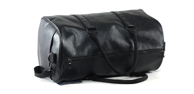 Большая сумка для женщин и мужчин, сумки на плечо с обувью, карман для хранения, фитнес-тренировка, водонепроницаемая кожаная дорожная сумка