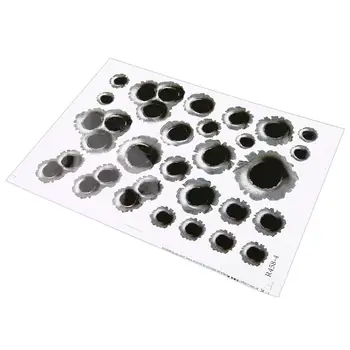 

Simulation Bullet Holes Car Vehicles Sticker Bullet Hole Crack Hole Post R458 Car Motorcycle Accessories