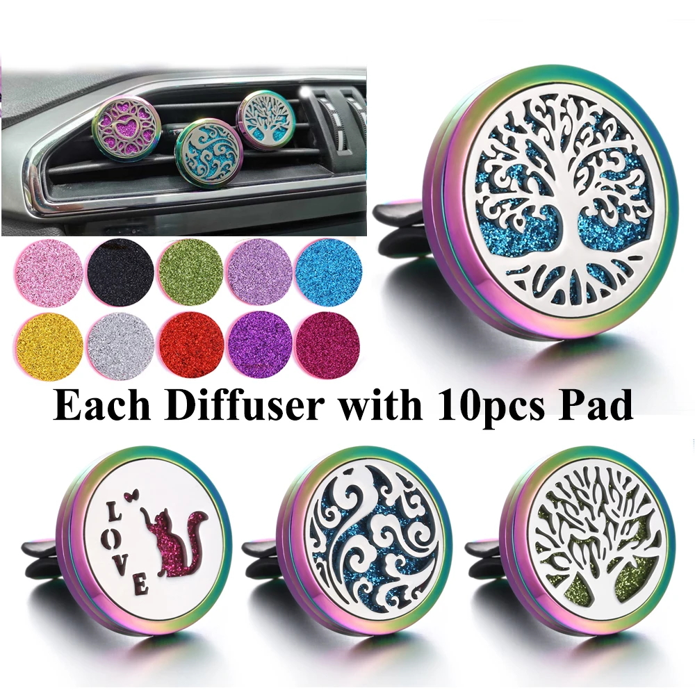 New Tree of Life Car Aromatherapy Diffuser Stainless Steel Perfume