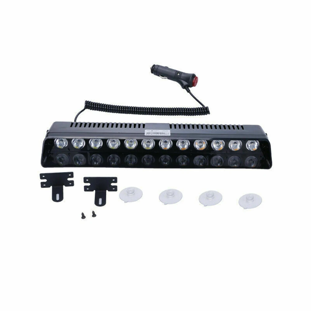

LED Strobe Light Flashing Dash Car Windshield Urgent Lamp Amber Warning Signal Lamps Lighting Replacement