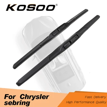 

KOSOO For Chrysler Sebring 24"+22" Model Year From 1995 To 2010 Car Windscreen Wipers Blade Fit Hook Arm Clean The Windshield