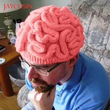JAYCOSIN, ручная вязка, индивидуальная шапка мозги для детей и взрослых, вязаная крючком шапочка, крутая Кепка, кепка для хеллоуина, забавная анатомическая шапка