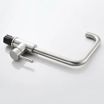 

Kitchen Faucet Tap Basin Cold Hot Mixer Sprayer 360-degree Single-hole