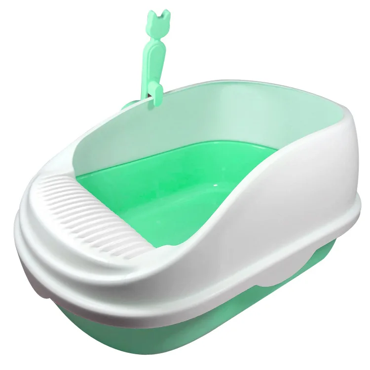 

Cat sandbox in 2019 semi-closed cat sandbox large environmental protection pet cat toilet