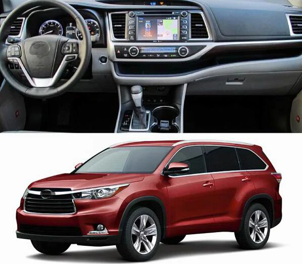 Автомобиль Fascias Аудио Панель рамка Dash Комплект для Highlander
