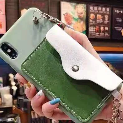 Плетеный бумажник на запястье Чехол для Xiao mi 9 SE mi 8 Explore ore Lite 6 5X 6X A1 A2 Max 3 mi x 2 2S 3 Pocophone F1 9T ProRed mi 5 Plus 6 Cover - Цвет: Green