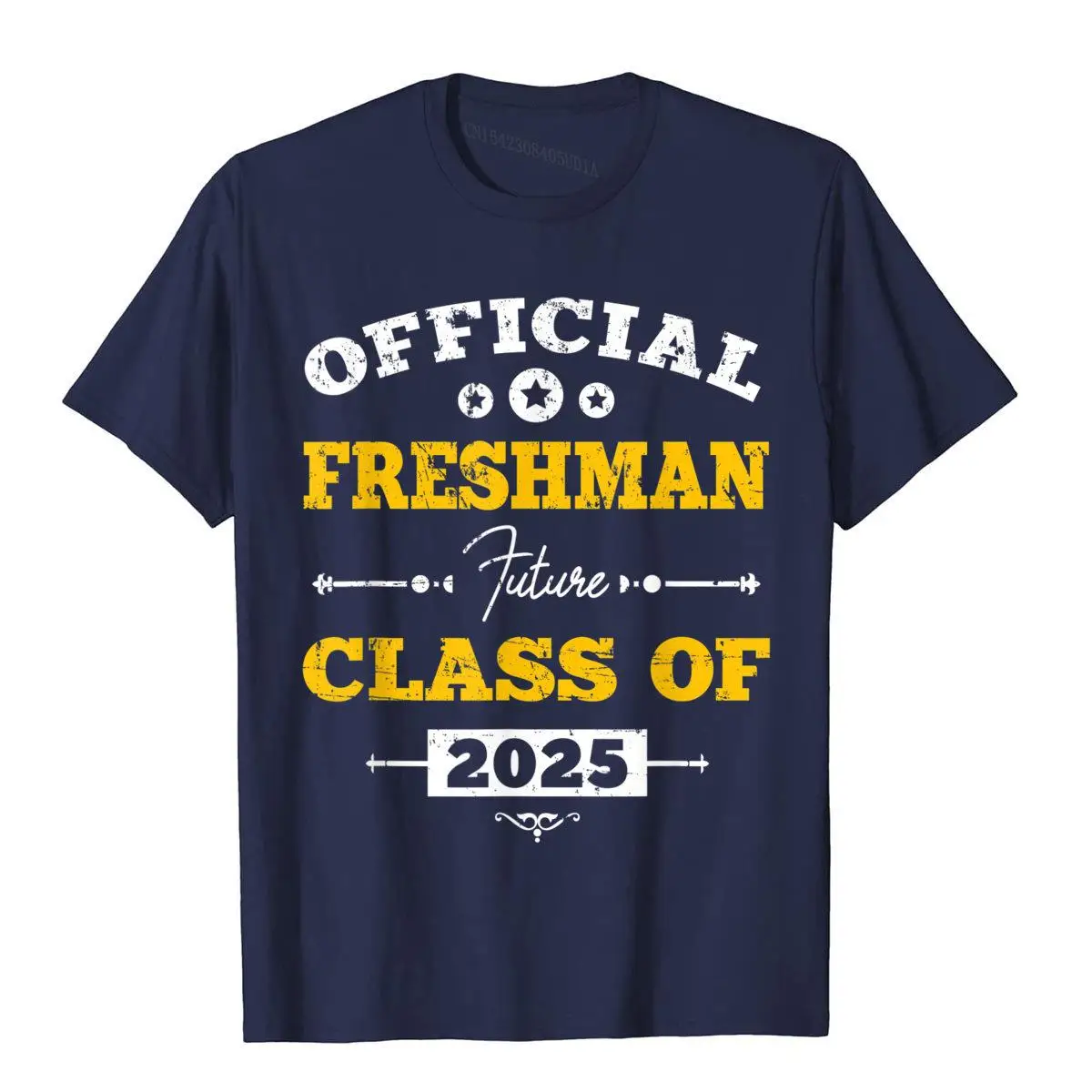 Official Freshman Future Class Of 2025 First Day High School T-Shirt__B7566navy