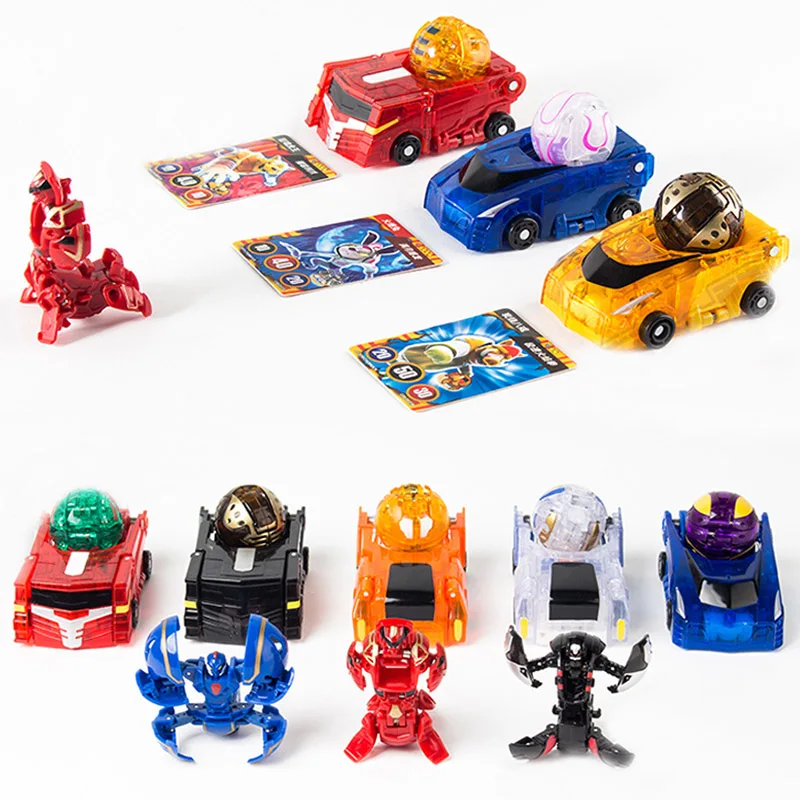 MONKART Transformation Robot Car Monster TURNING Ball MEECARDS Bakuball Bakucar Dragon Boy Toys Children Chrtistmas Gifts