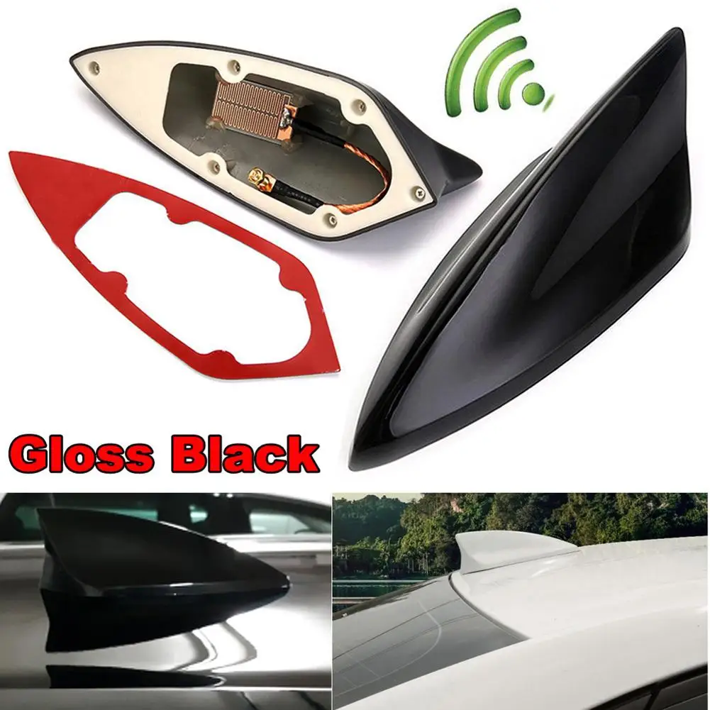 Stylish Universal Auto Car Roof Shark Fin Signal Antenna Fm/am Radio Aerial  Upgraded Signal Universal Car Shark Fin Replacement - Aerials - AliExpress