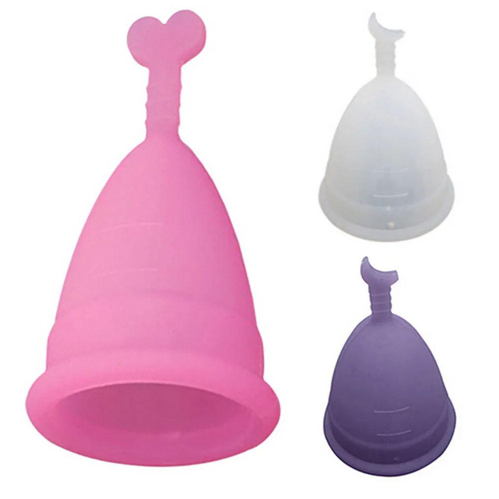 Reusable Medical Grade Silicone S/L Size Feminine Hygiene Product Menstrual Cup For Women Lady Menstruation