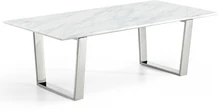  luxury coffee table simple marble top stainless steel Nordic style small apartment living room furniture coffee table 