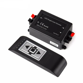 

NEW 12-24V 3-key RF Cordless Light-emitting Diode led Dimmer Controller for 3528 5050 Monochrome Light-strip 12V 96W / 24V 192W