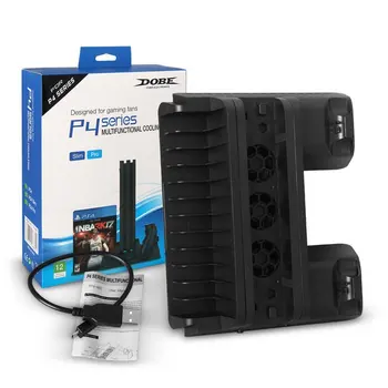 

Multifunction Cooling Stand Professional Cooled Radiator CD Holder Double Charger Gaming Console Accessories For PS4 Series